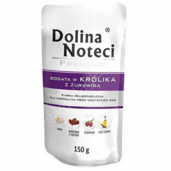 Rafi Dolina Noteci 150g dla psa królik żurawina