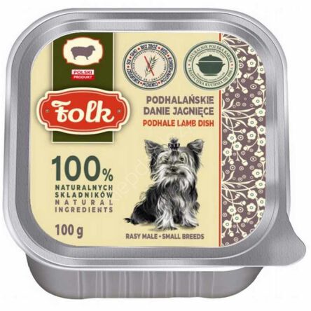 Folk karma mokra Pies szalka ALL MEAT jagniecina 100g