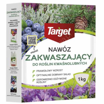 Nawóz Target Zakwaszający do iglaków 1kg, nawożenie azalii i rododendronów