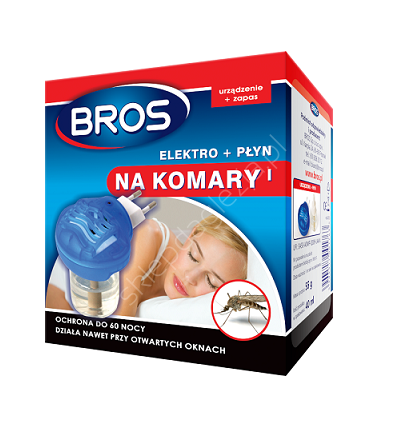 BROS Elektro + płyn na komary 60 nocy 