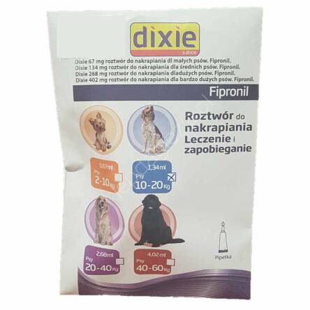 Krople Dixie dla PSA od 10-20kg 1-pipeta