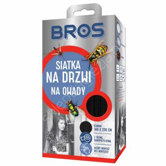 Siatka na drzwi 140*220cm czarna 